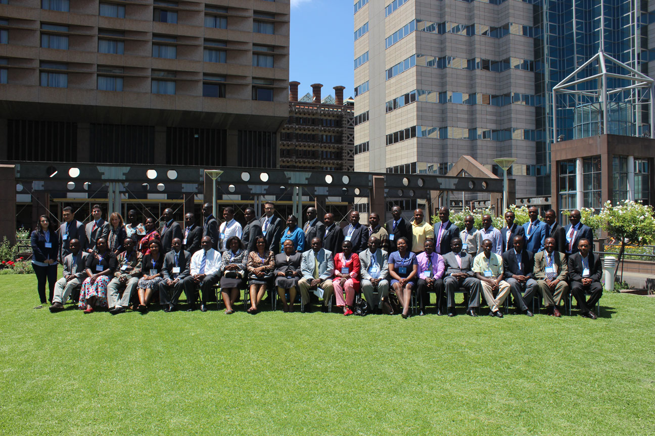 © 2013 AU-IBAR. Group photo of the participants in the Workshop on transparency and participation in the activities of the WTO SPS committee for English-speaking countries of the African Union.