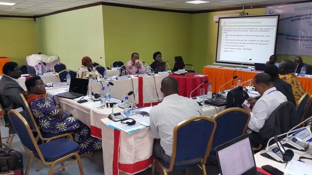  © 2015 AU-IBAR. Working Group Sessions on Environmental Management Issues in Aquaculture Systems in Eastern Africa and The Great Lakes Region.