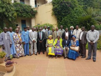 © 2016 AU-IBAR. Group photo of participants with the Secretary General of Ministry of Livestock and Fisheries Mr. Youssouf SANOGO during the opening ceremony of the ARDMP launching on 15th September 2016 at Bamako, Mali.